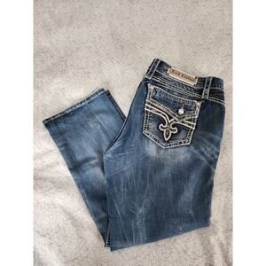Rock Revival Ennis Easy Stretch Cropped Jean, Size 36 Length 26